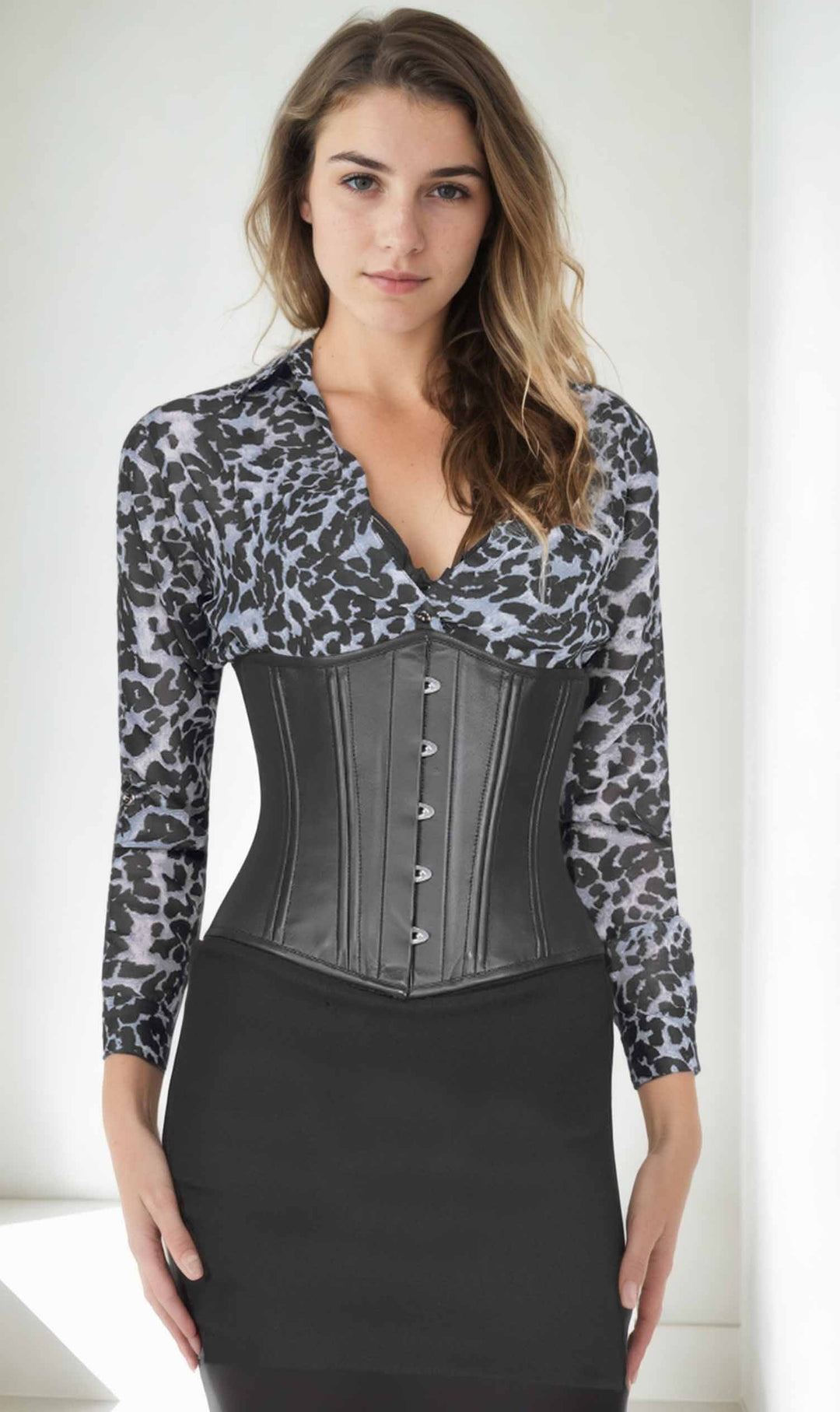 Leather waist corset online