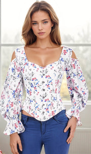 Athena Cold Shoulder Overbust Corset