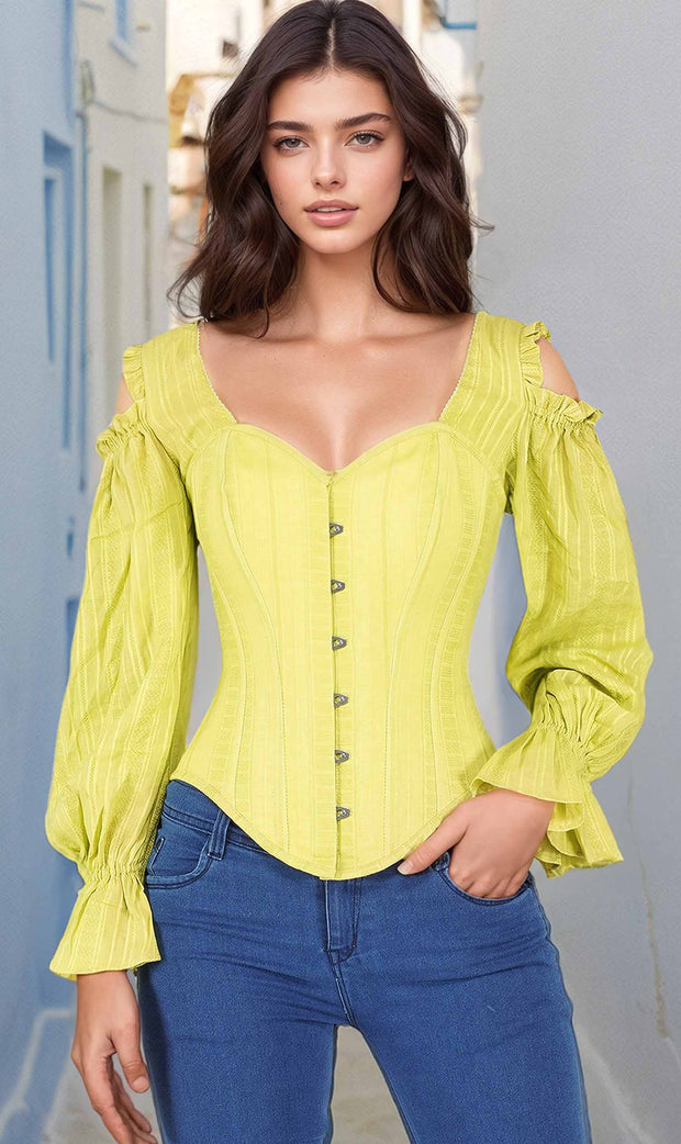 Mariana Overbust Cotton Corset