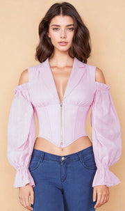 Adele Underbust Cotton Corset
