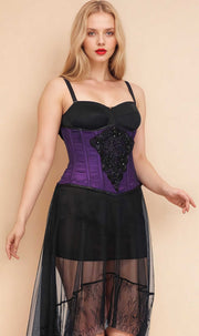 Esme Custom Made Embroidered Lace Overlay Couture Corset