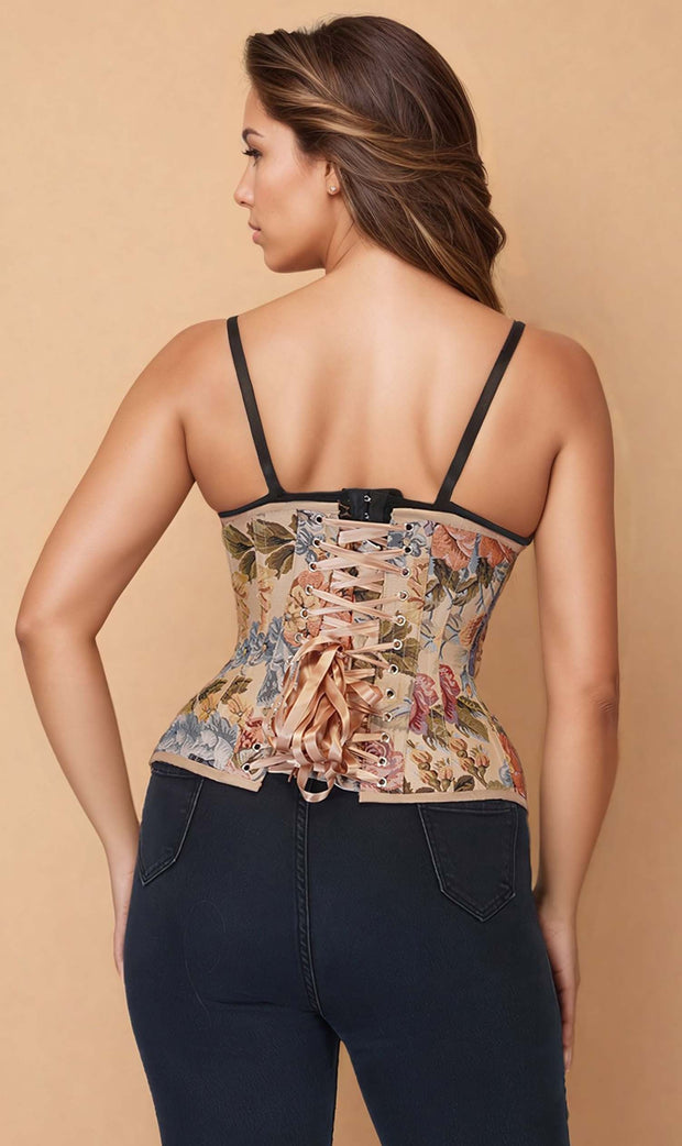 Charlotte Brocade Curvy Corset