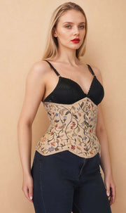 Bronx Curvy Brocade Corset
