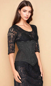 Arlette Waist Training Brocade Corset
