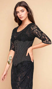 Arlette Waist Training Brocade Corset