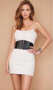 Devante Faux Leather Corset Belt