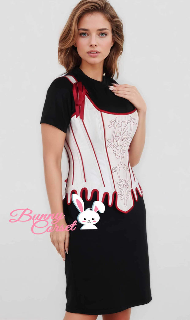 Kieera Embroidered Ivory Corset