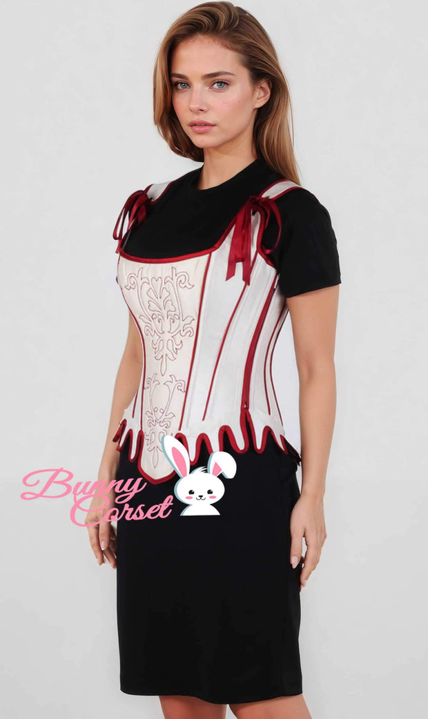 Kieera Embroidered Ivory Corset