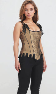 Renne Embroidered Overbust Corset