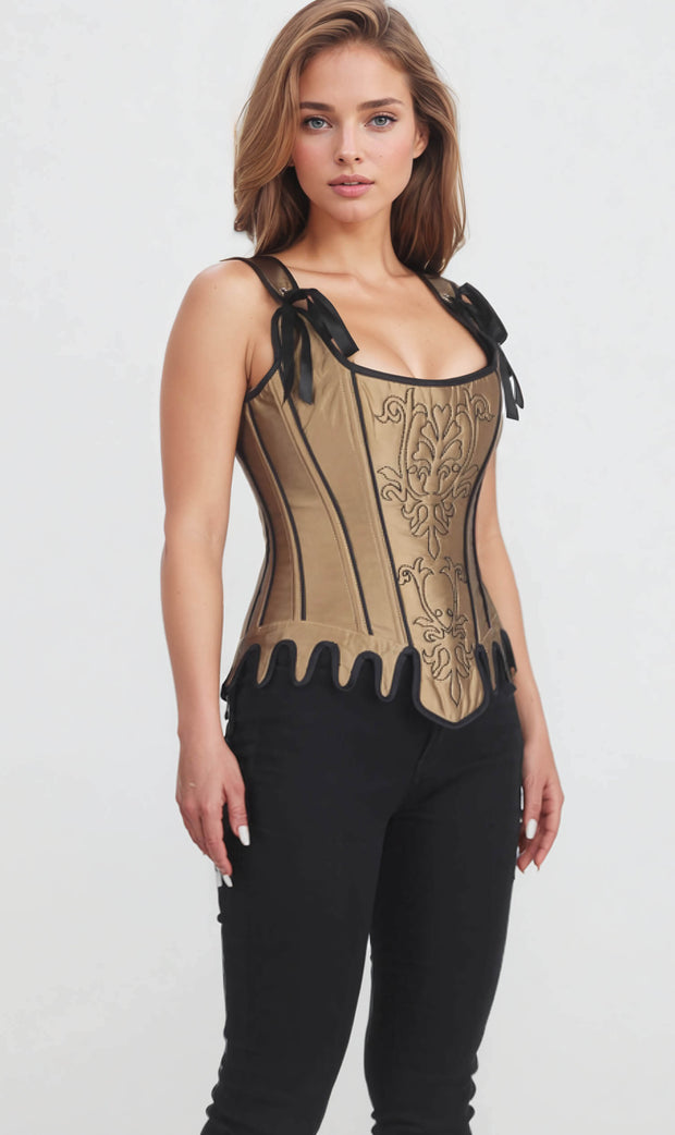 Renne Embroidered Overbust Corset