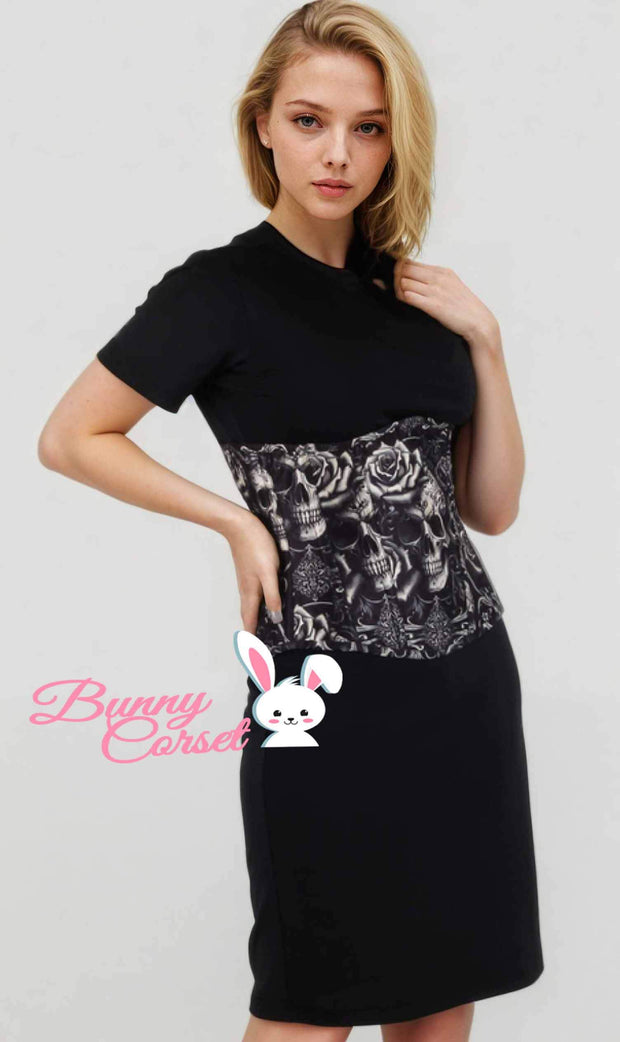 Altthea Skull Print Corset