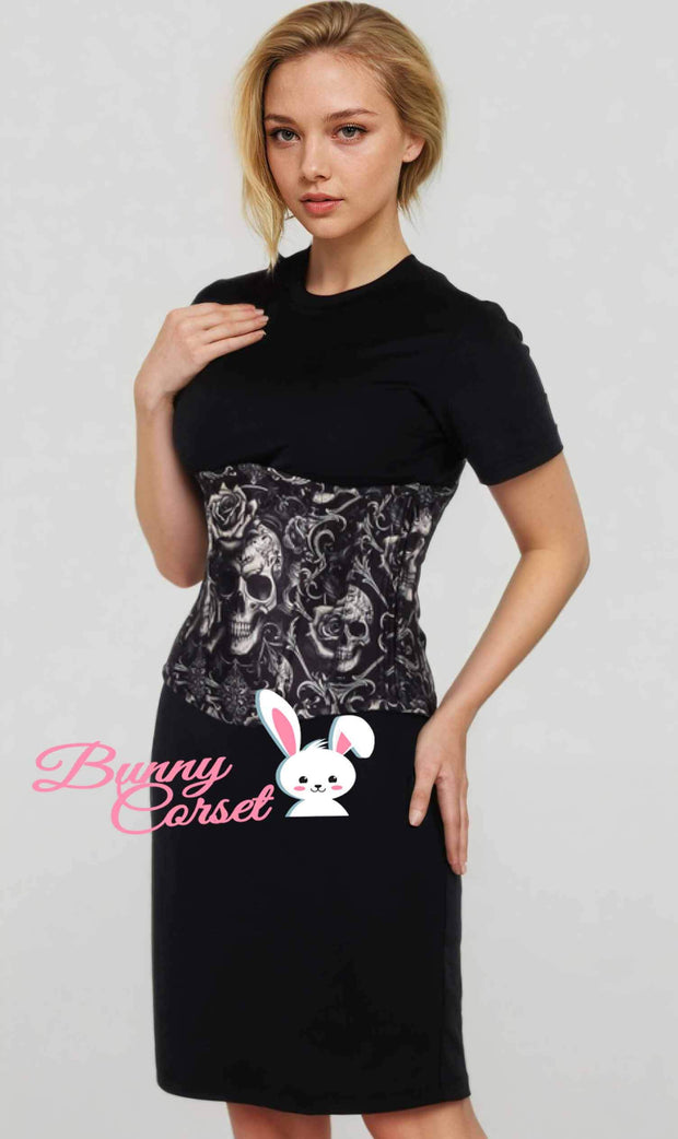 Altthea Skull Print Corset