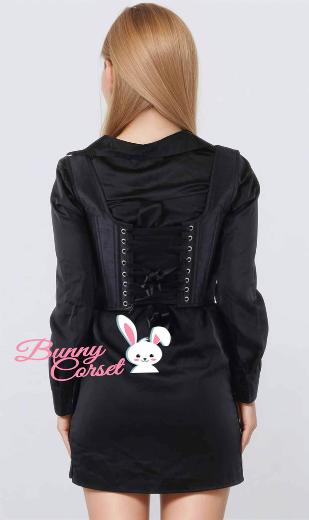 Diaane Black Underbust Corset