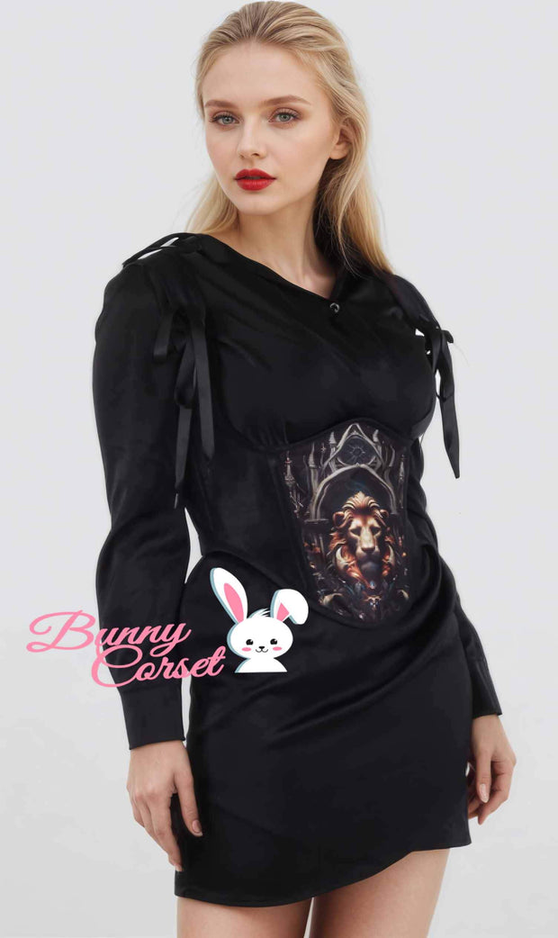 Diaane Black Underbust Corset