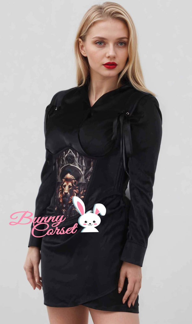 Diaane Black Underbust Corset