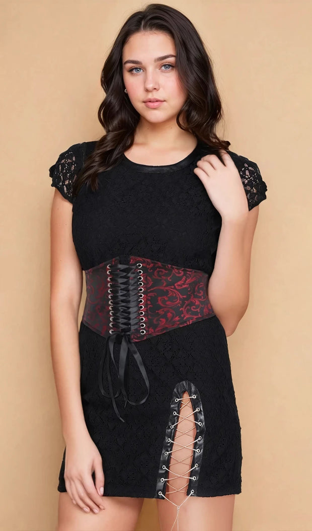 Romy Corset Inspired Brocade Belt