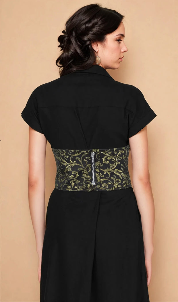 Romy Corset Inspired Brocade Belt