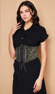 Romy Corset Inspired Brocade Belt