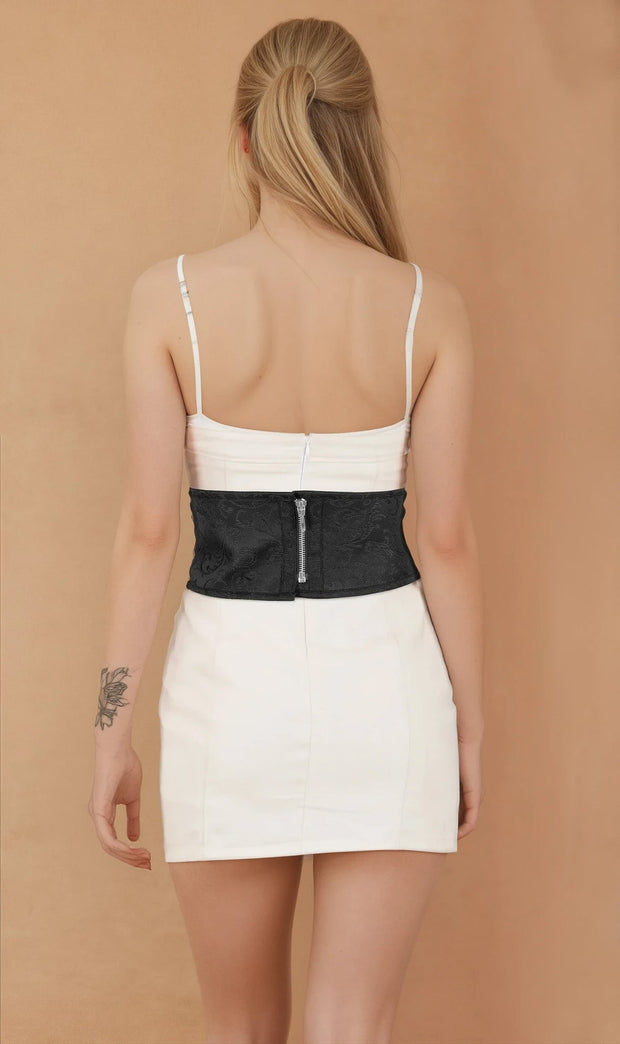 Romy Corset Inspired Brocade Belt