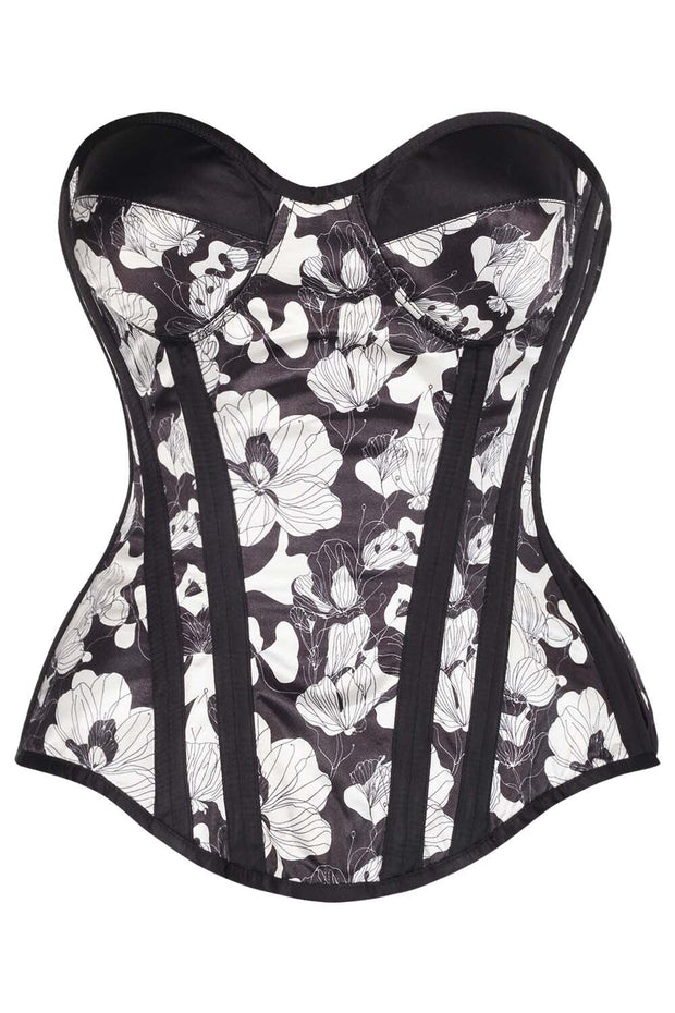 Carol Satin Waist Training Corset and Skirt Co-Ord Set