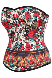 Ellary Retro Rose Overbust Corset