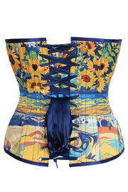 Earletta Sunflower Satin Corset