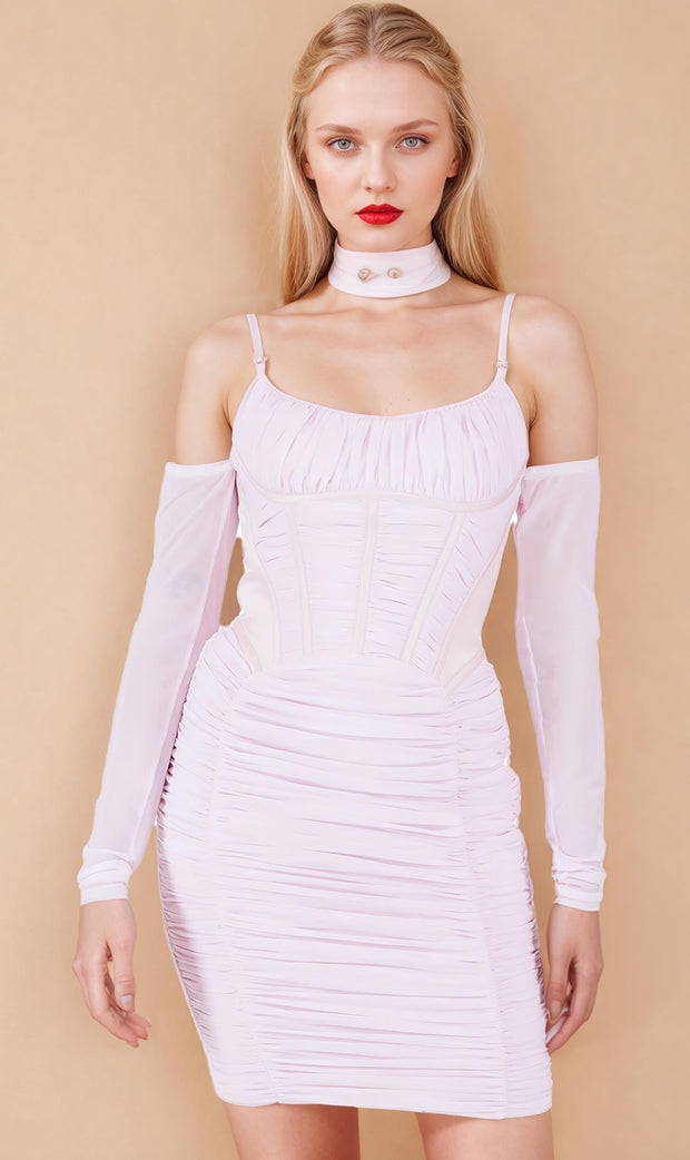 Karlie Custom Made Pink Corset Dress