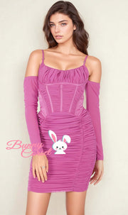 Cali Mesh Corset Dress