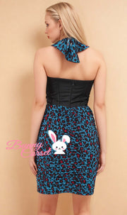 Jaelynn Leopard Print Corset Dress