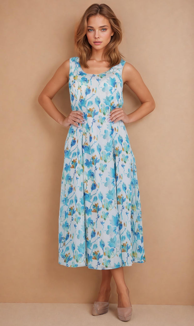 Bowen Floral Print Georgette Dress