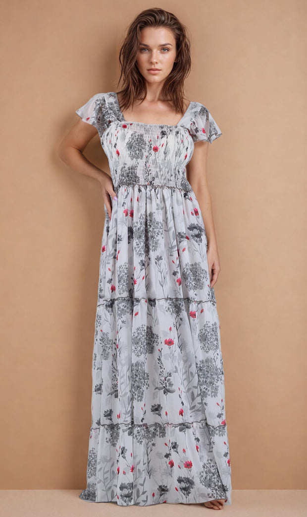 Leena Smocked Body Maxi Dress