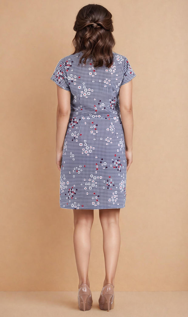 Ivana Checks Printed Dress
