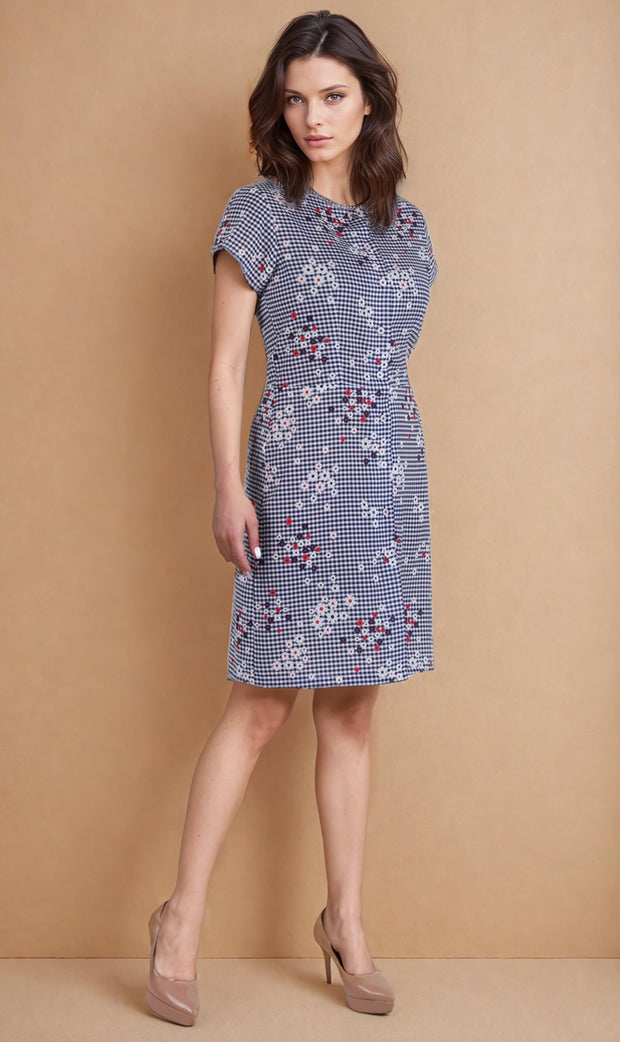 Ivana Checks Printed Dress