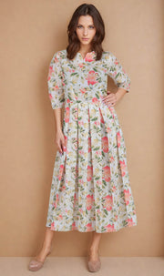 Kenna Round Neck Print Dress