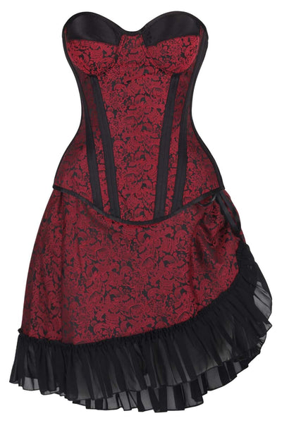 Mckayla Brocade Waist Training Corset and Skirt Co-Ord Set
