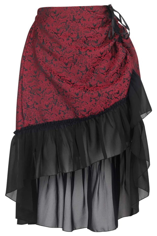 Mckayla Brocade Waist Training Corset and Skirt Co-Ord Set