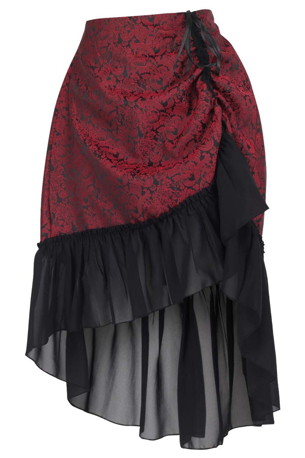 Mckayla Brocade Waist Training Corset and Skirt Co-Ord Set
