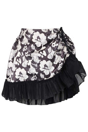Carol Satin Waist Training Corset and Skirt Co-Ord Set