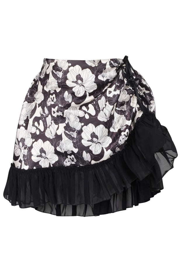 Carol Satin Waist Training Corset and Skirt Co-Ord Set