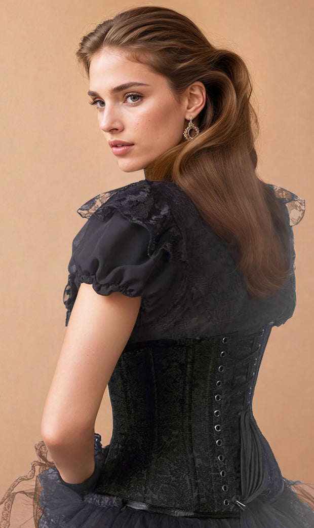 Rochelle Brocade Underbust Steel Bone Corset