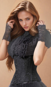 Rochelle Brocade Underbust Steel Bone Corset