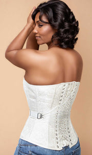 Cocheta Brocade Fan Lacing Corset