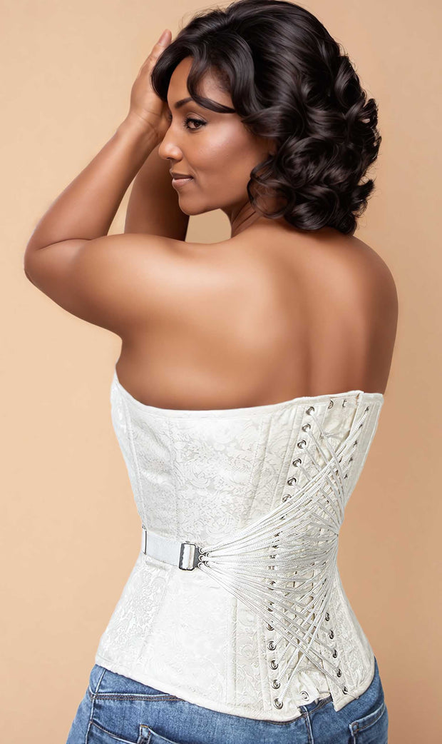 Cocheta Brocade Fan Lacing Corset