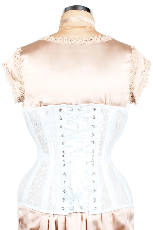Nirved Mesh with Lace Overlay Waist Trainer Corset (ELC-102)