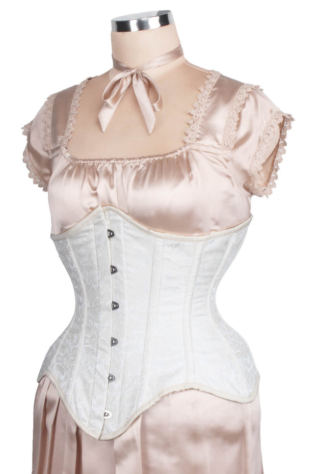 Auria Steel Boned Brocade Underbust Corset
