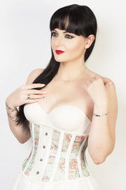 Bentlee Floral Print Mesh Corset
