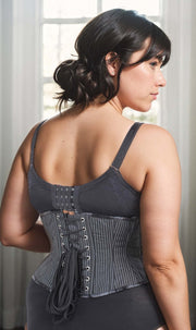 Pinstripe Underbust Waspie Corset