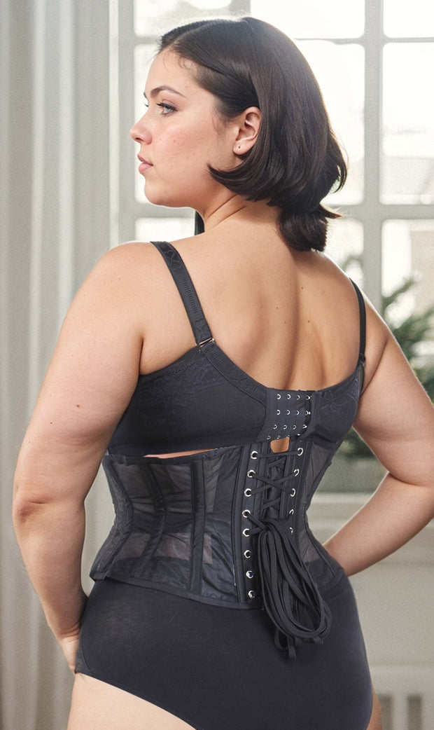 Kimberly Underbust Waspie Mesh Corset