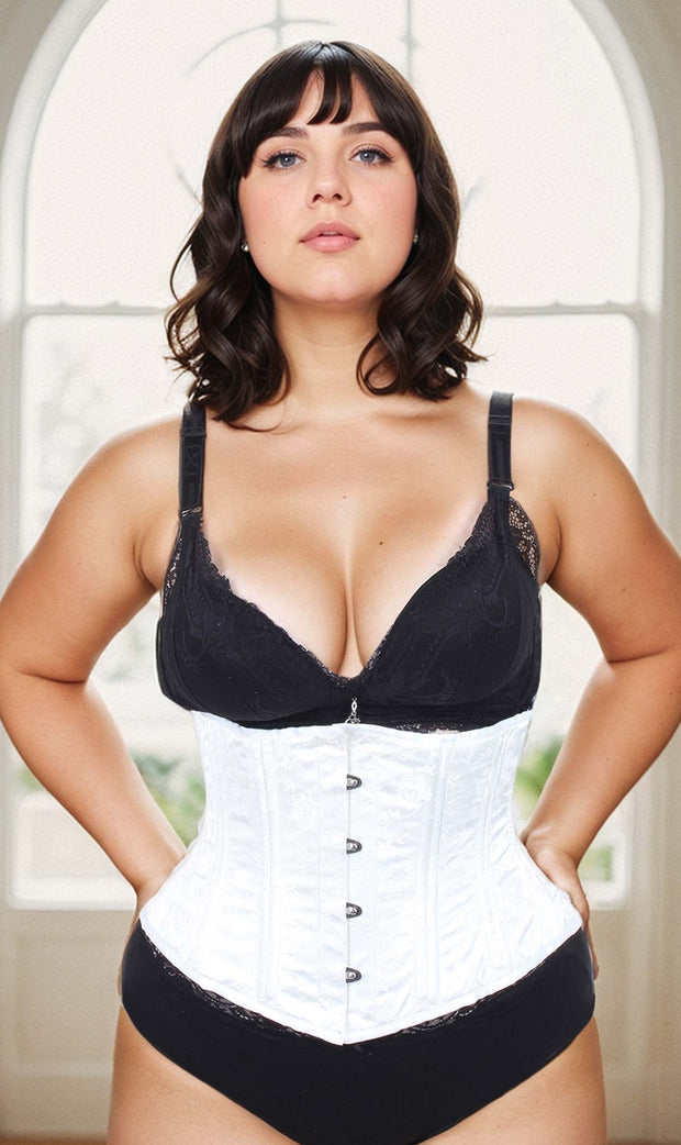 Plus Size Underbust Floral Brocade Standard Corset