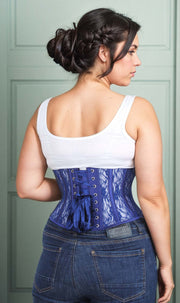 Underbust Custom Made Mesh with Lace Weave Waspie Corset